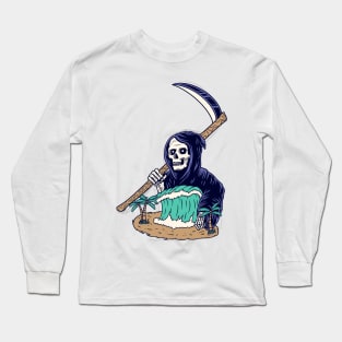 Grim Reaper Lord of the Waves Long Sleeve T-Shirt
